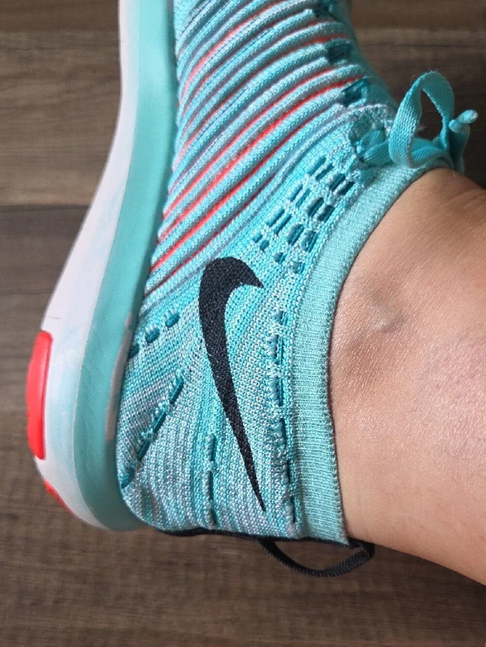 Nike Free Transform Fly Knit Turquoise Athletic Sneakers